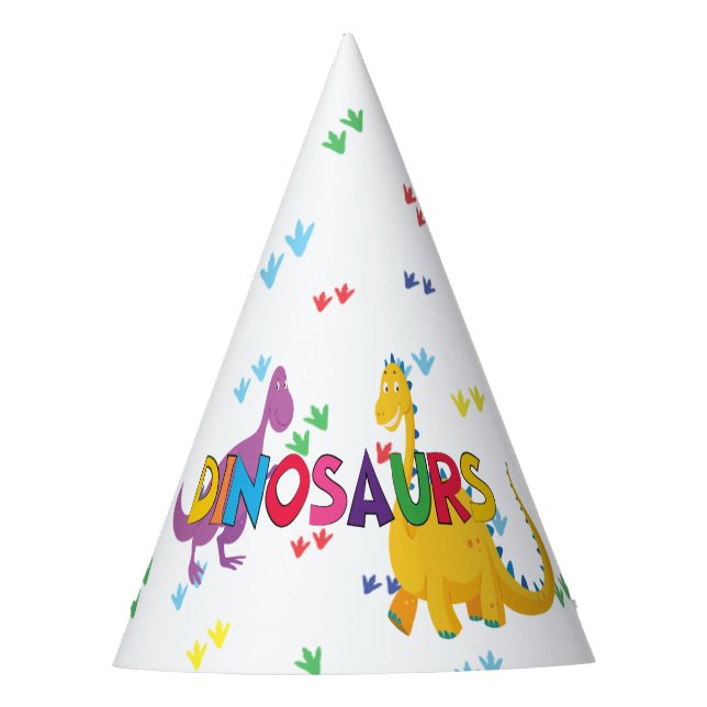 Dinosaur Birthday party Hats (Front)