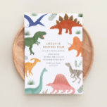 Dinosaur Birthday Party Invitation<br><div class="desc">Celebrate your little one's birthday with this colorful dinosaur-themed birthday invitation.</div>