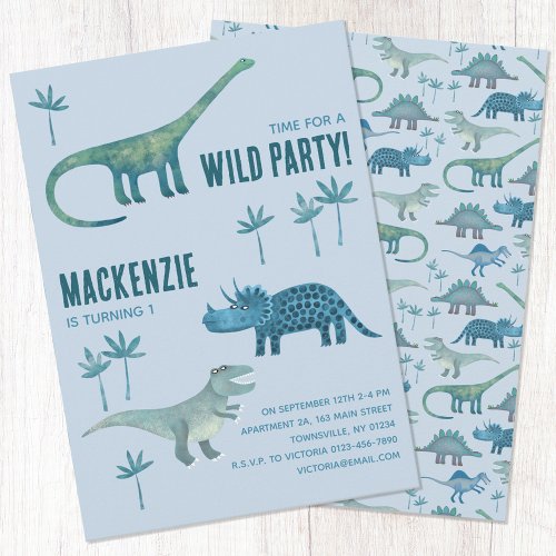 Dinosaur Birthday Party Invitation