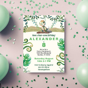 Dinosaur Birthday Party Invitation