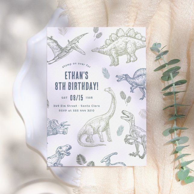 Dinosaur Birthday Party Invitation (Creator Uploaded)