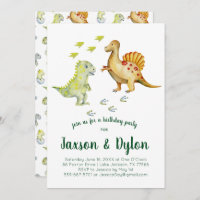 Dinosaur Birthday Party Invitation