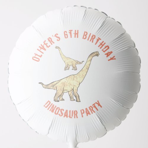 Dinosaur Birthday Party Kids Name Balloon