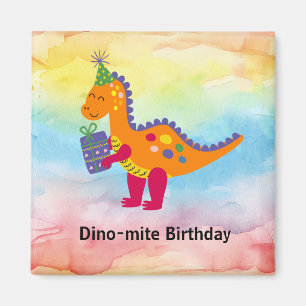 Dinosaur Birthday Party  Magnet