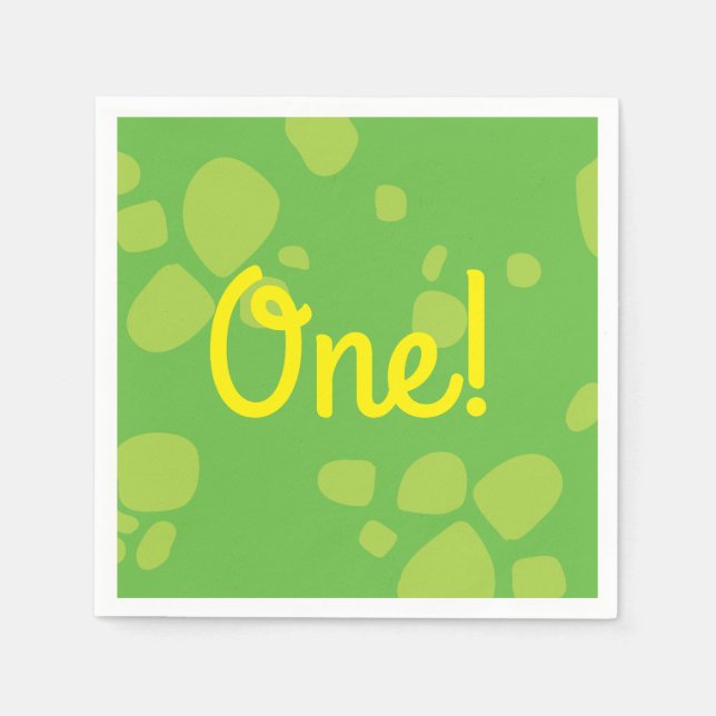 Dinosaur Birthday PArty Napkins (Front)