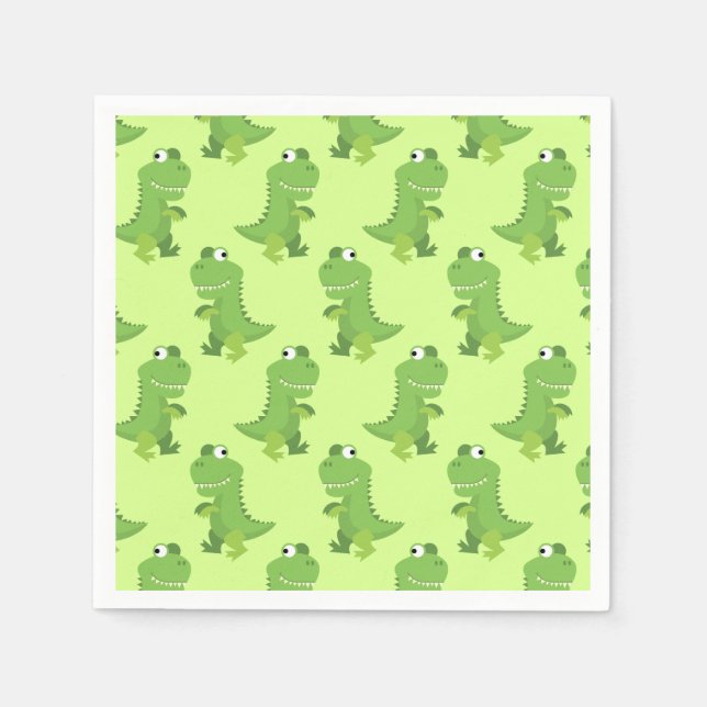 Dinosaur Birthday Party Napkins (Front)