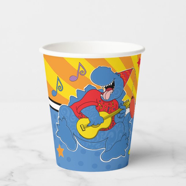 Dinosaur Birthday Party Paper Cups (Front)