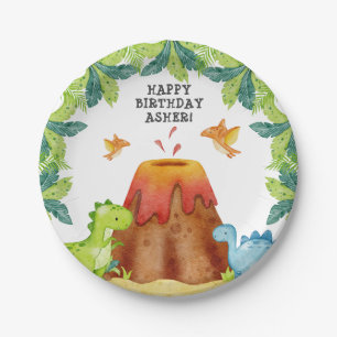 Dinosaur Birthday Party  Paper Plates