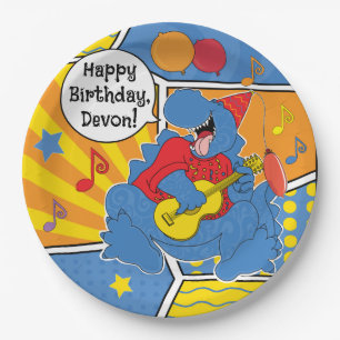 Dinosaur Birthday Party Paper Plates