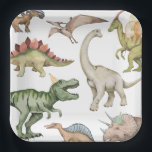 Dinosaur Birthday Party Paper Plates<br><div class="desc">Dinosaur Party Plates</div>
