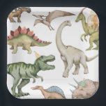 Dinosaur Birthday Party Paper Plates<br><div class="desc">Dinosaur Party Plates</div>