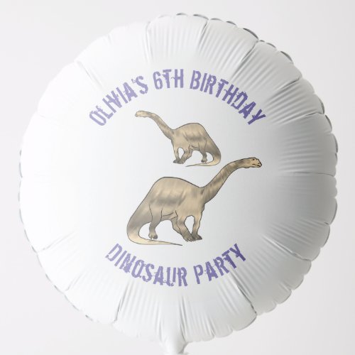 Dinosaur Birthday Party Personalized Balloon