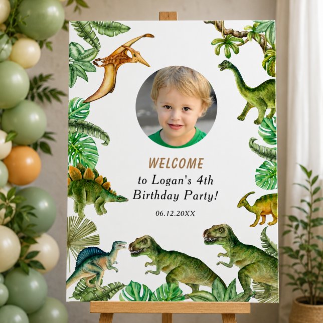 Dinosaur Birthday Party Photo Foam Board (Dinosaur Birthday Party Photo Foam Board)
