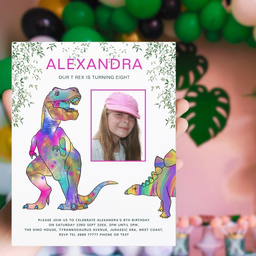 Dinosaur Birthday Party Pink Budget