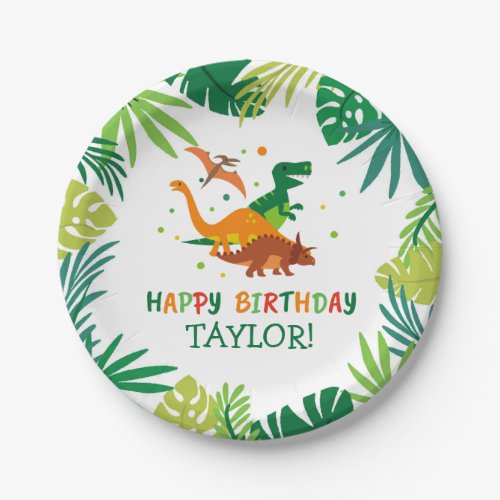 Dinosaur Birthday Party Plates