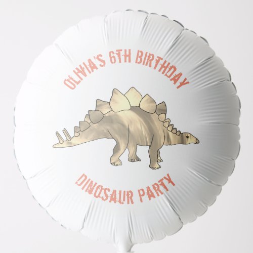 Dinosaur Birthday Party Stegosaurus Balloon