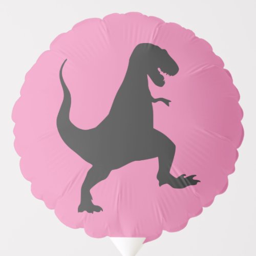 Dinosaur Birthday Party T Rex Tyrannosaurus Pink Balloon