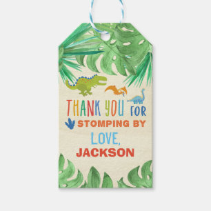 Dinosaur Birthday Party Thank You Favor Tag