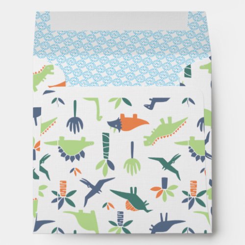 Dinosaur birthday party themed Envelope