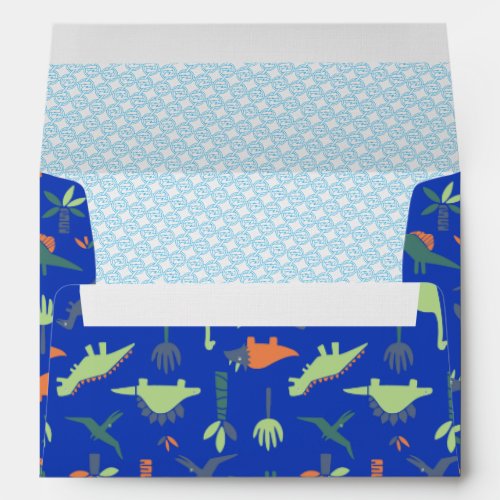 Dinosaur birthday party themed Envelope