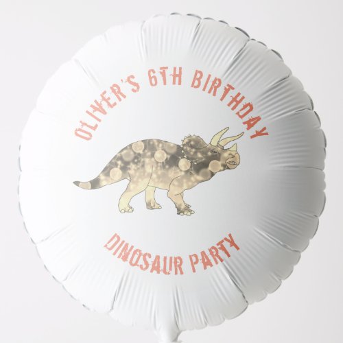 Dinosaur Birthday Party Triceratops Balloon