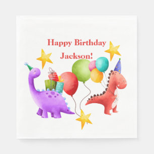 Dinosaur Birthday Plates Napkins