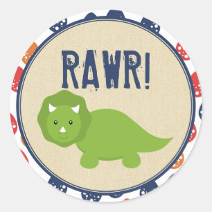 Dinosaur Birthday Stickers