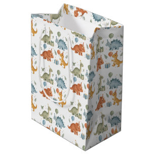 Dinosaur Birthday Stomp Medium Gift Bag