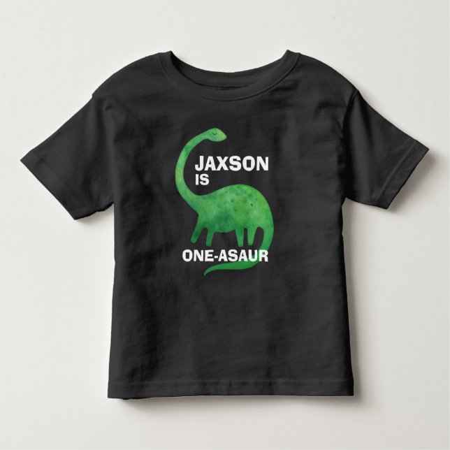 Dinosaur Birthday T-Shirt - Any Age - Add Name (Front)