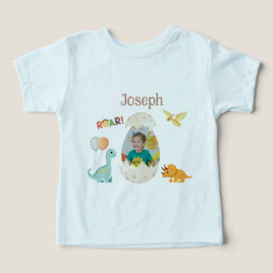 Dinosaur Birthday Toddler Outfit - Custom Name  T-shirt