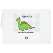 dinosaur blank cards (Back Horizontal)