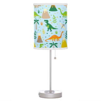 Dinosaur Blue Green Orange Lamp