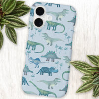 Dinosaur Blue Pattern