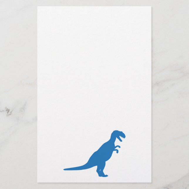 Dinosaur Blue Stationery (Front)