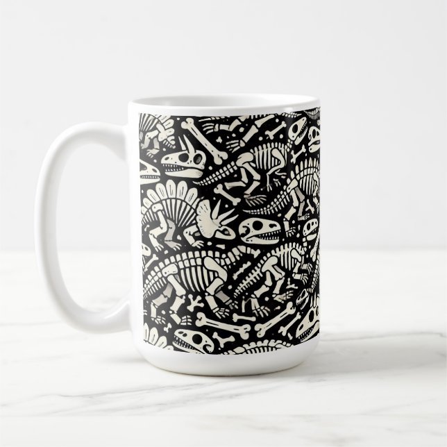 Dinosaur Bone Adventure Coffee Mug (Left)