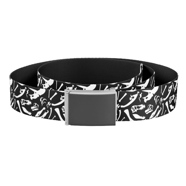 Dinosaur Bones (Black) Belt (Coil)