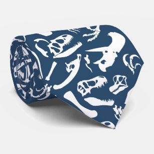 Dinosaur Bones (Blue) Tie