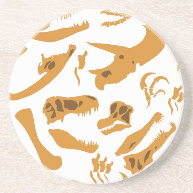 Dinosaur Bones Drink Coaster (Front)