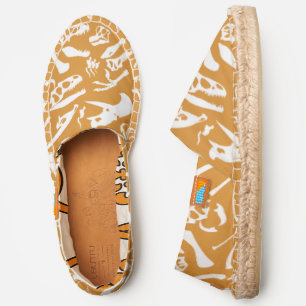 Dinosaur Bones (Gold) Espadrilles
