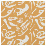Dinosaur Bones (Gold) Fabric