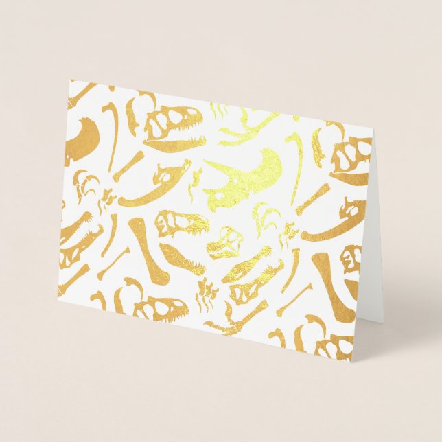 Dinosaur Bones (Gold) Foil Card (Front)