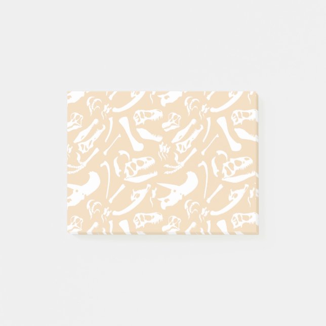 Dinosaur Bones (Gold) Post-it Notes (Front)