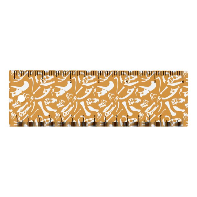 Dinosaur Bones (Gold) Ruler (Front)