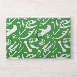 Dinosaur Bones (Green) HP Laptop Skin