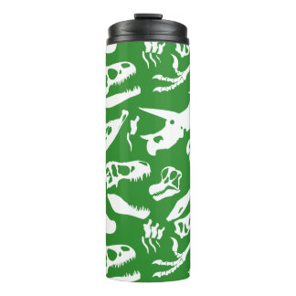 Dinosaur Bones (Green) Thermal Tumbler