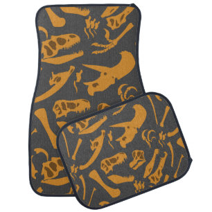 Dinosaur Bones (Grey) Car Mat