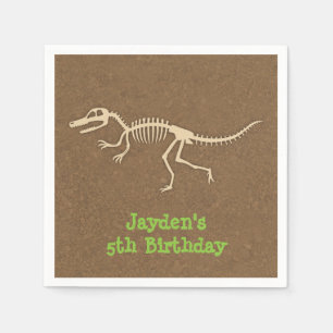 Dinosaur Bones Kids Birthday Party Supplies Napkins