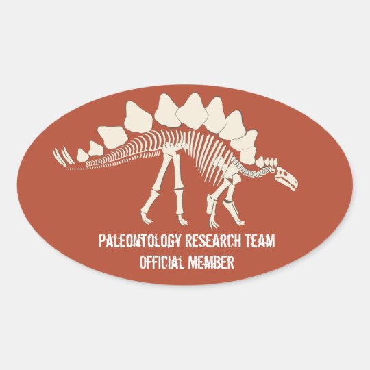 labels oval sticker printable Badge Customizable Dinosaur Bones Paleontology Oval