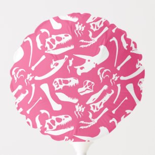Dinosaur Bones (Pink) Balloon