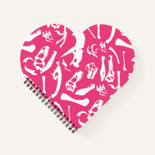 Dinosaur Bones (Pink) Notebook